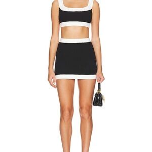 Jeyne Black and White Two-Piece Set